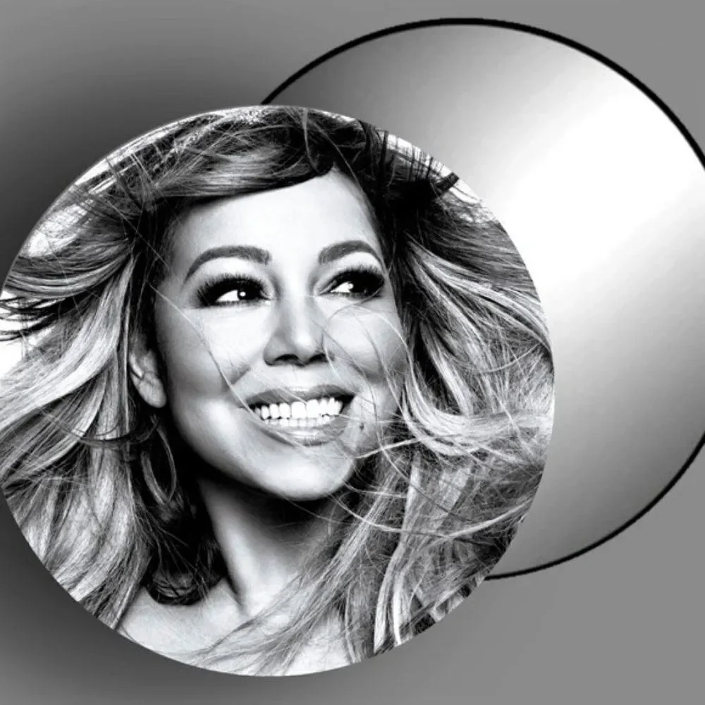 Mariah Carey Mirror Black White Makeup Tools